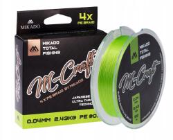 Mikado Zsinór Mikado M-Craft 0.03mm 1.83kg 150m Fluo Zöld Spinning Sügér (ZMCF-150-003)