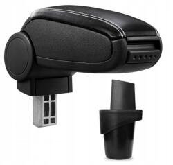 1A First Automotive Protec kartámasz Vw Caddy 2K szintetikus bőr fekete, fehér varrással 2003-