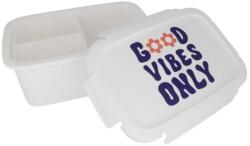 Livarno Ételtároló Doboz Élelmiszer Rendszerező Fehér Good Vibes Only (4052916207451)