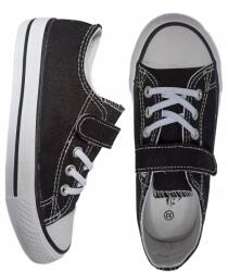  Kényelmes tépőzáras tornacipő gumi r26 fekete P8-143 (101-1 BLACK A)