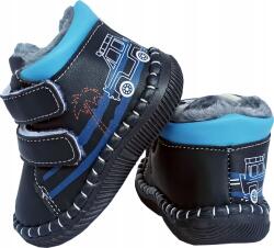 Apawwa Bélelt cipő kicsiknek, sötétkék 19 P5-169 (FD122)