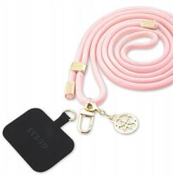 Guess GUOUCNMG4EP Universal Cbdy Cord szíj rózsaszín/pink Nylon 4G Metal Char