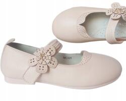 Apawwa Rózsaszín Elegáns Balerina Cipő R. 31 Bőr Talpbetét P2-74 (MC325 PINK A)