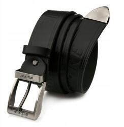 Beltimore Öv férfi bőr nadrág széles klasszikus fekete bőr Beltimore (524_130)