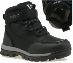 Gelteo Téli fiú cipő, Size 26-37, tépőzár/cipzár, szőrme bélés (A383 / A385 BLACK)