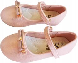  Gyönyörű balerinacipő bőr talpbetét r. 34 rózsaszín P2-66 (SH28AD-2)