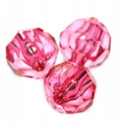  Kristályok Kerek Rózsaszín 8MM 40DB