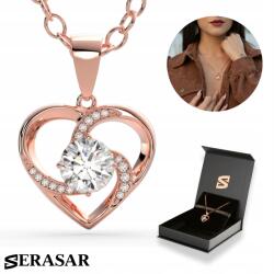 Serasar Serasar, Ezüst nyaklánc [Emotion] Rózsaszín arany, Valentin napi ajándék (Emotion)