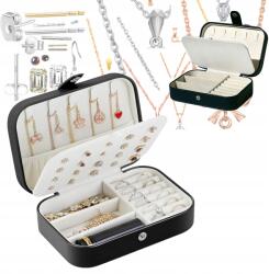  Portable Mini Ékszertartó - Fehér Női Doboz, Fekete