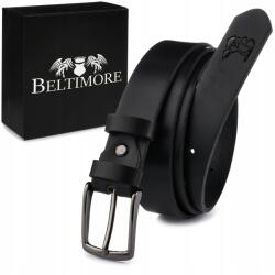 Beltimore Férfi bőr öv fekete öltöny nadrághoz keskeny klasszikus Beltimore (E06_110)