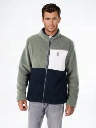 aulp Férfi polár pulóver Aulp Vogue, cipzáras, meleg, kényelmes, 2 zsebbel, Khaki, M-es méret (VOGUE M/LIGHT KAKI/M)