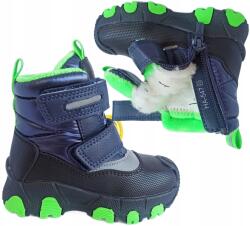 Clibee Sötétkék fényvisszaverő tépőzáras hótaposó cipő r25 P5-196 (HA54NAVY)