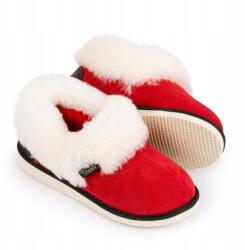 IRE SHOES Bőr bélelt gyapjú papucs elegáns karácsonyi ajándék 41-es (BNG2201-118)