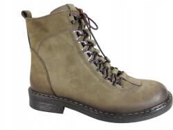 VENEZIA Bokacsizma, Size 38, bőr, zöld, nubuk (y008nukhobb044)