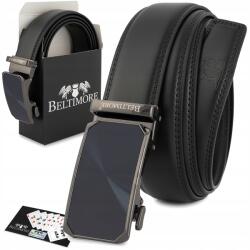 Beltimore Öv férfi bőr nadrág farmer casual automata fekete bőr Beltimore (A49black_145)