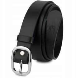 Beltimore Női bőr öv nadrághoz, ruhához, fekete, szép, 3 cm széles Beltimore (U42_115)