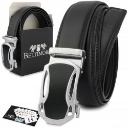 Beltimore Öv férfi bőr nadrág farmer casual automata fekete bőr Beltimore (A48black_145)