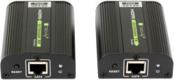TECHLY Jeltovábbító, Techly HDMI extender 4K, Cat. 6/6A/7, 60 méter, IR (IDATA EXT-E704K)