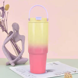  Színátmenetes thumbler, utazópohár 820 ml - Sárga/pink (thumbler_820ml_yellow-pink)