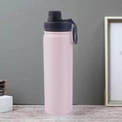  Termos roz din oțel inoxidabil, cu capac etanș, funcție de menținere a apei reci și calde - 650 ml (DL-0289)