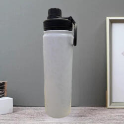  Termos alb, cu model leopard, fabricat din oțel inoxidabil, cu capac etanș, funcție de menținere a temperaturii reci și calde - 650 ml (DL-0292)