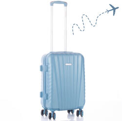 Leonardo Da Vinci Set valiză de cabina Leonardo Da Vinci cu cifru, mâner telescopic și roți detașabile - mărimea XS - Bej (6067_s_blue) Valiza