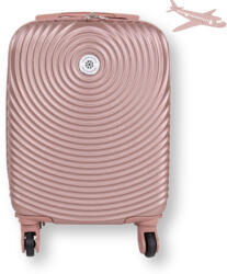 Leonardo Da Vinci Valiză LEONARDO DA VINCI, mărime XS, cu roți detașabile - Roz deschis (3036-rosegold-xs) Valiza