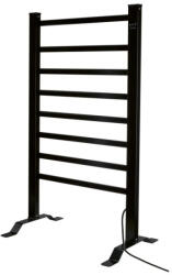 Tronic SHH 150 E2 BK Álló és falra szerelhető fűtött, elektromos törölközőszárító radiátor időzítő funkcióval, fekete, 150 W