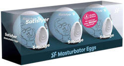 Satisfyer Egg Savage - tojás maszturbátor szett (3db) (NK4049369043484)