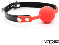 Latetobed szilikon szájpecek lakattal - piros (8436615007363)