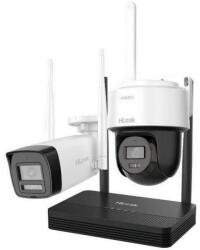 Hilook Vezeték nélküli IP megfigyelő készlet HiLook EasyLink IKS-2044BPH-PH/W, 1 dóm kamera, 1 bullet kamera, 4MP, Audio, NVS (MEN-C-254524)