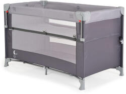 Moni Next level utazóágy lehajtható oldalfal 2 szint - szürke