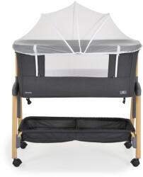 Moni ADORO babaöböl szúnyoghálóval, 7 poz. dönthető, kerekes, +tároló - grafit