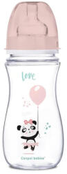 Canpol babies széles anti-colic cumisüveg 240 ml PP EasyStart Exotic pink