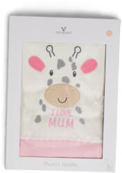 Cangaroo Moni MUM Zsiráfos takaró 90*100cm PINK/rózsa
