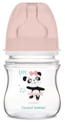 Canpol babies széles anti-colic cumisüveg 120 ml PP EasyStart Exotic pink