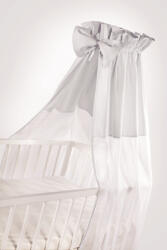 Albero Mio hófehér baldachin függöny masnival és szürke szoknyával