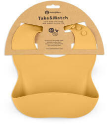 Petite&mars Szilikon előke Take&Match Intense Ochre 6m+