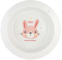 Canpol babies műanyag mély tányér - CUTE ANIMALS - nyuszis - 270 ml - 4/412