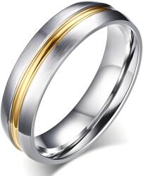 HARAHU Мъжки Пръстен VO-4841 - Сребро / Злато / 59mm KP4841