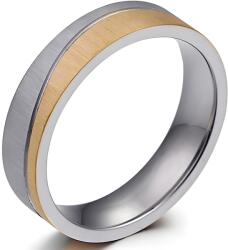 HARAHU Мъжки Пръстен SE-17602 - Сребърен / Златен / 59mm KP17602