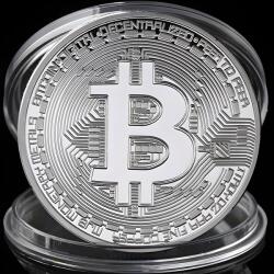 HARAHU Монета Bitcoin - Сребърна KP3143