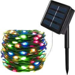 HARAHU Led светлини със соларен панел - 20м (200 led крушки) - Многоцветен kp36362