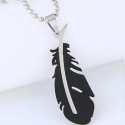 HARAHU Колие SI-34160 Feather - Черен KP34160