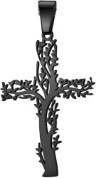 HARAHU Висулка на верижка Tree Cross - Черен KP34144
