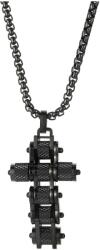 HARAHU Колие Chain Cross - Черно KP29312
