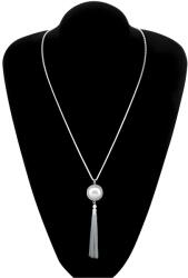 HARAHU Дамско колие go-38865 - Сребристо / Бяло kp38865