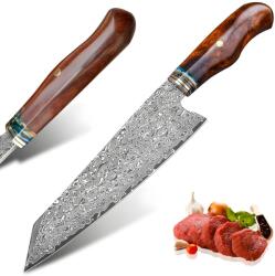 HARAHU Дамаски кухненски нож harahu te-26688 - Кафяв kp26688