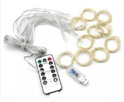HARAHU Led светлинна завеса с дистанционно управление (2м, 200 led крушки) - Бяла kp36899