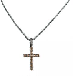 HARAHU Колие zc-22771 - Сребристо / Светло Кафяво kp22771